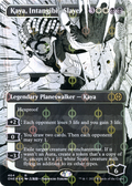 Kaya, Intangible Slayer (Borderless) (Step-and-Compleat Foil) (ONE-464) - Phyrexia: All Will Be One: (Showcase) Foil