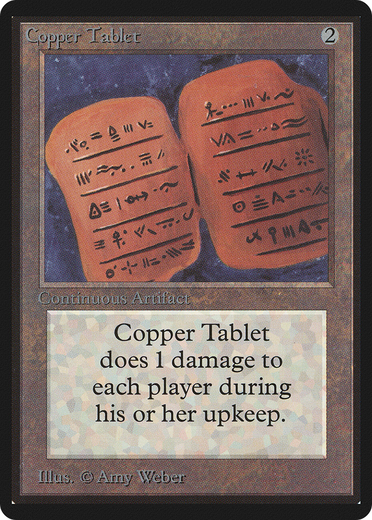 Copper Tablet (LEB-) - Limited Edition Beta
