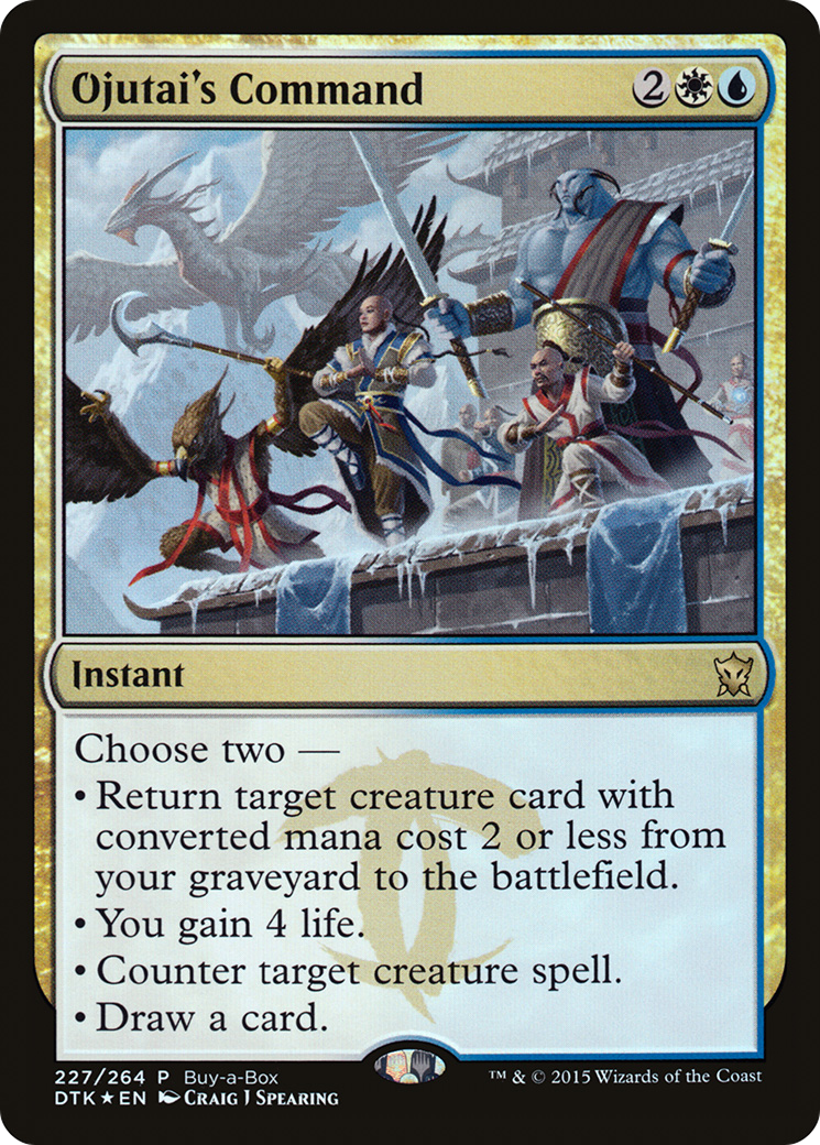 Ojutai's Command (BABP-227) - Dragons of Tarkir Promos Foil