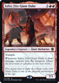 Zalto, Fire Giant Duke (AFR&-171) - Adventures in the Forgotten Realms Promos Foil