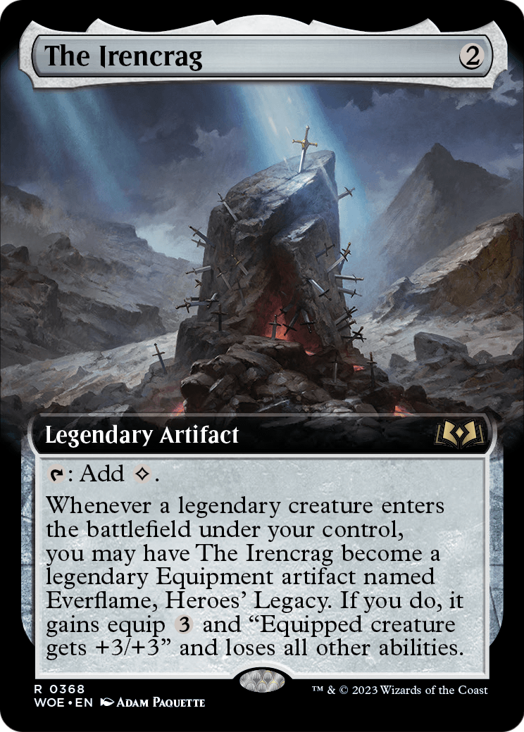 The Irencrag (Extended Art) (WOE-368) - Wilds of Eldraine: (Extended Art) Foil