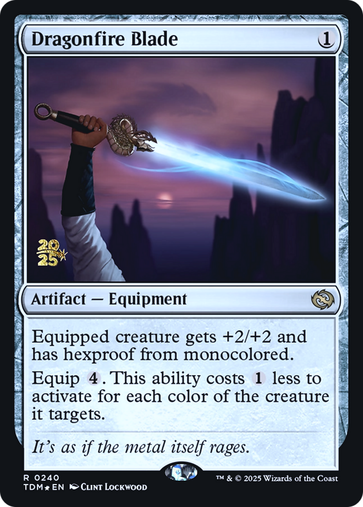 Dragonfire Blade (PRE-240) - Prerelease Cards Foil