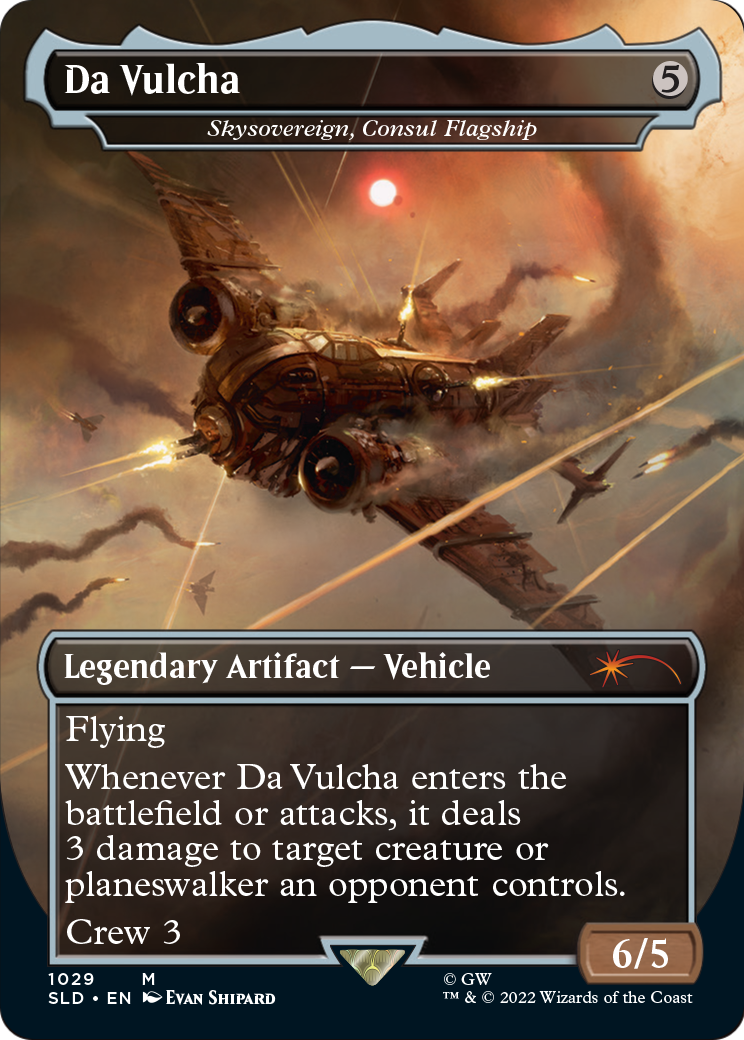 Da Vulcha - Skysovereign, Consul Flagship (Borderless) (SLD-1029) - Secret Lair Drop / Da Vulcha Foil