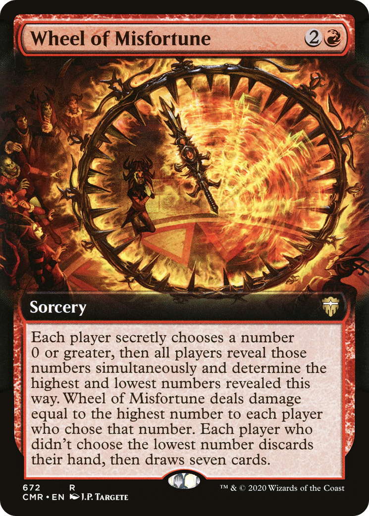 Wheel of Misfortune (Extended Art) (CMR-672) - Commander Legends: (Extended Art) Foil