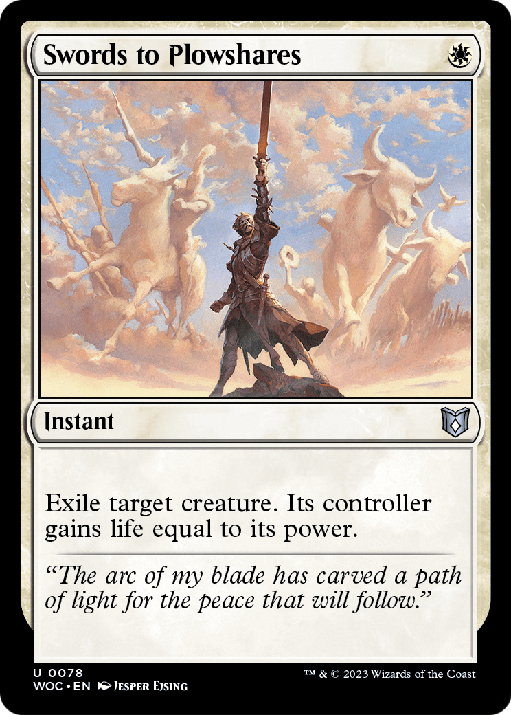 Swords to Plowshares (WOC-078) - Wilds of Eldraine Commander
