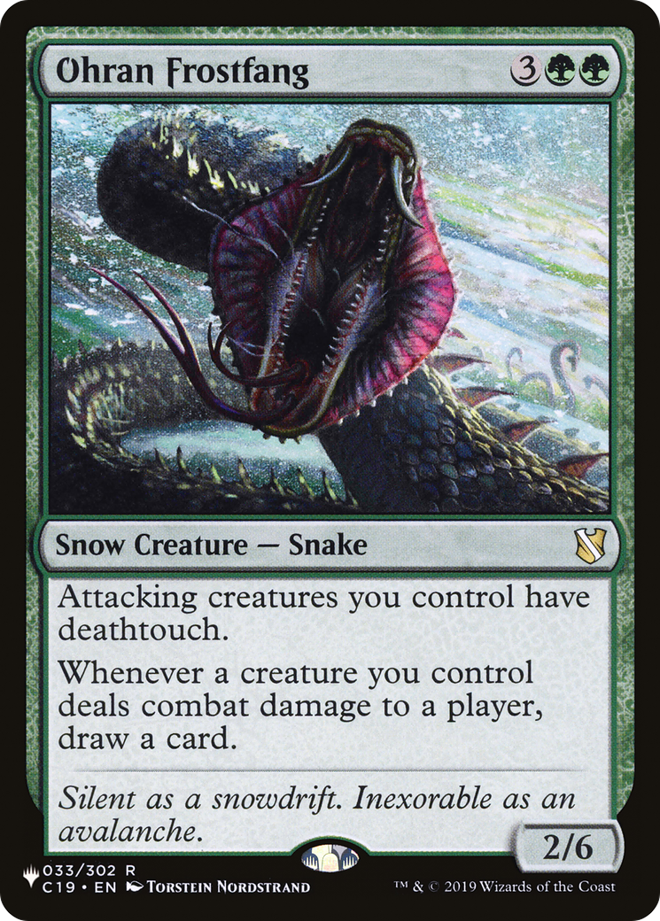 Ohran Frostfang (LIST-C19-33) - The List