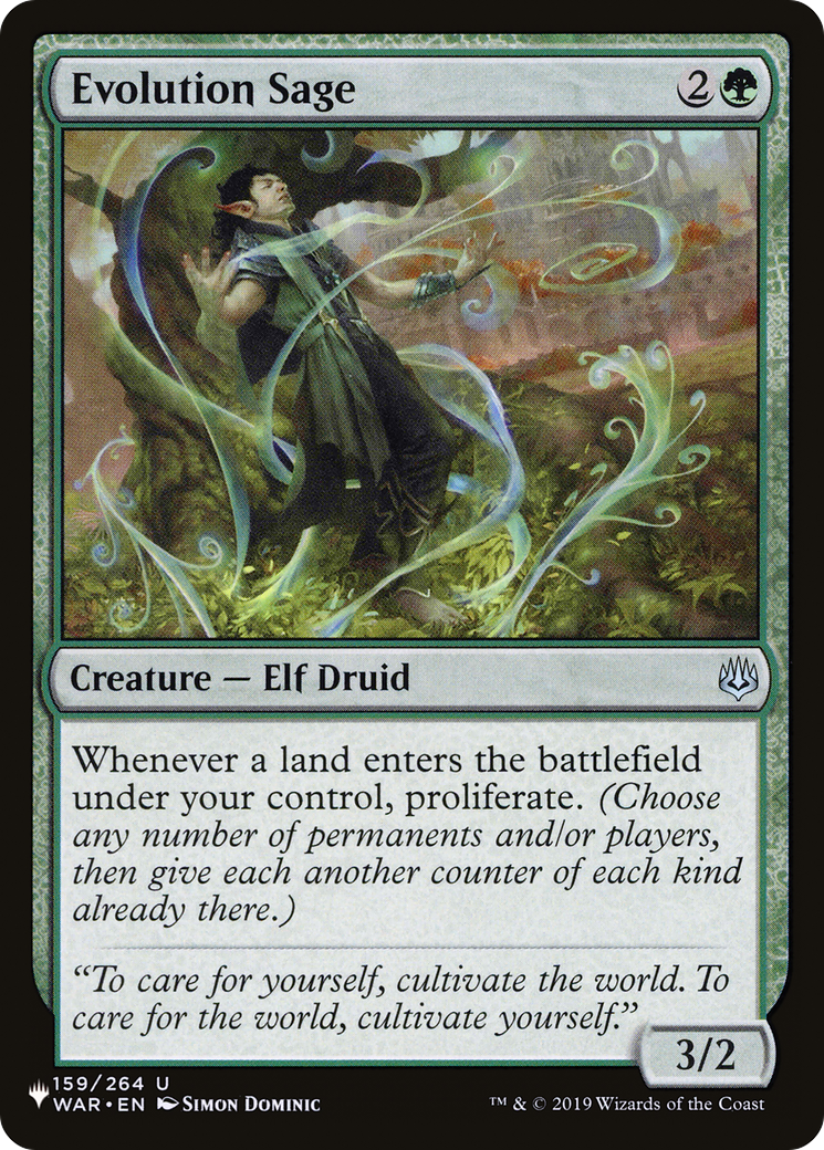 Evolution Sage (LIST-WAR-159) - The List