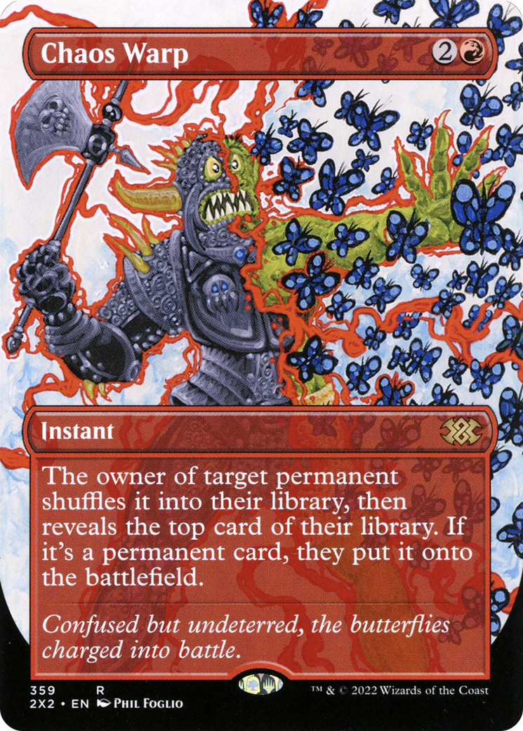 Chaos Warp (Borderless) (2X2-359) - Double Masters 2022 Foil