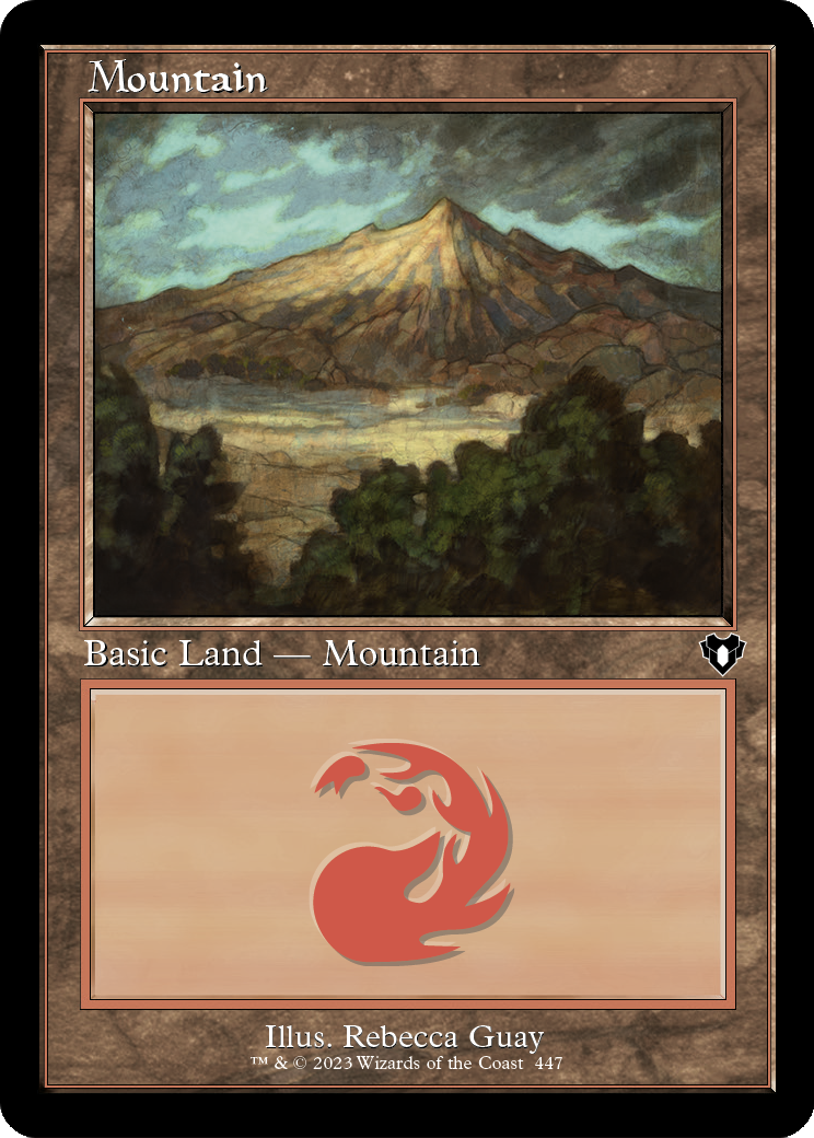 Mountain (447) (Retro Frame) (CMM-447) - Commander Masters