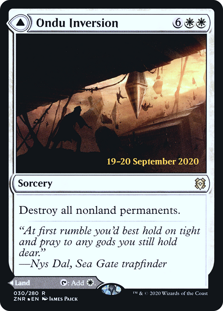 Ondu Inversion (PRE-30S) - Zendikar Rising Promos Foil