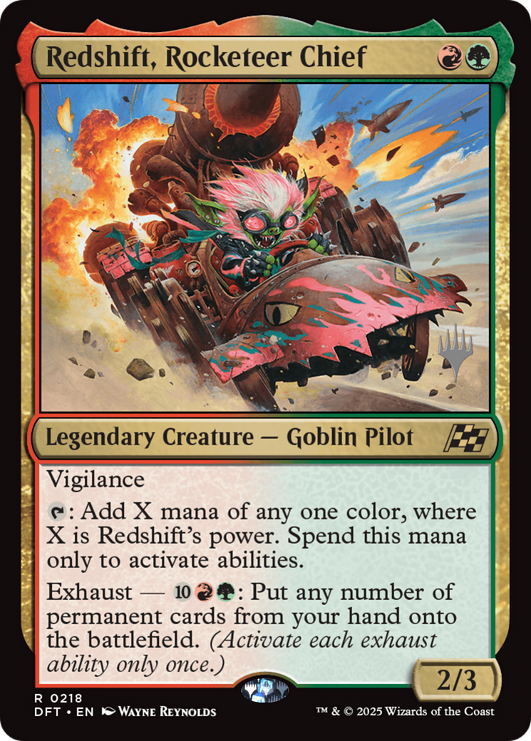 Redshift, Rocketeer Chief (PPDFT-218) - Promo Pack: Aetherdrift Foil