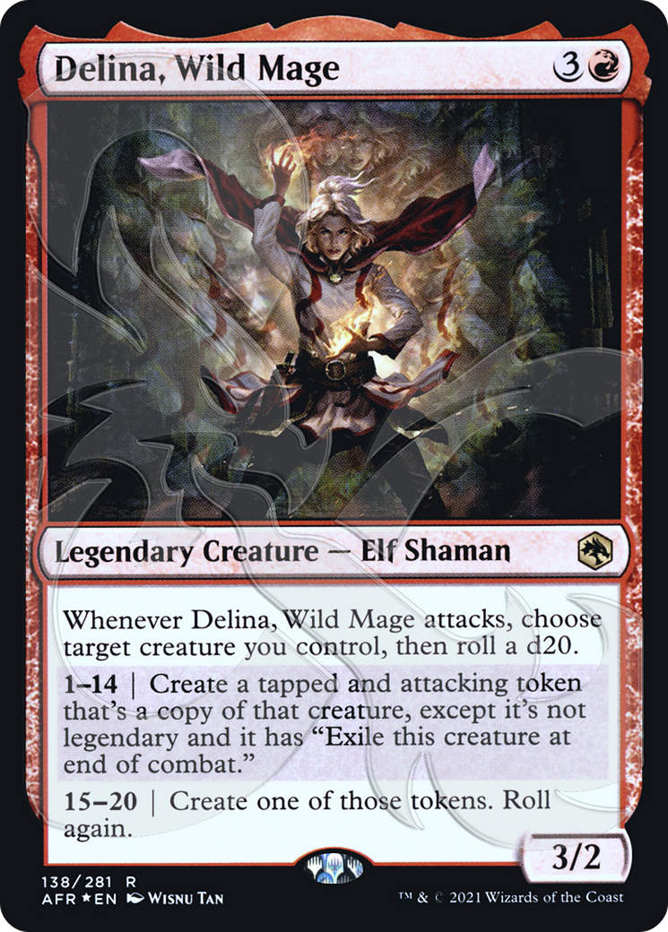 Delina, Wild Mage (AFR&-138) - Adventures in the Forgotten Realms Promos Foil