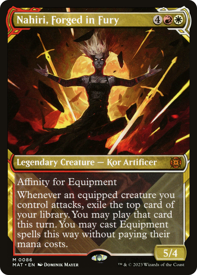 Nahiri, Forged in Fury (Showcase) (MAT-086) - March of the Machine: The Aftermath: (Showcase)