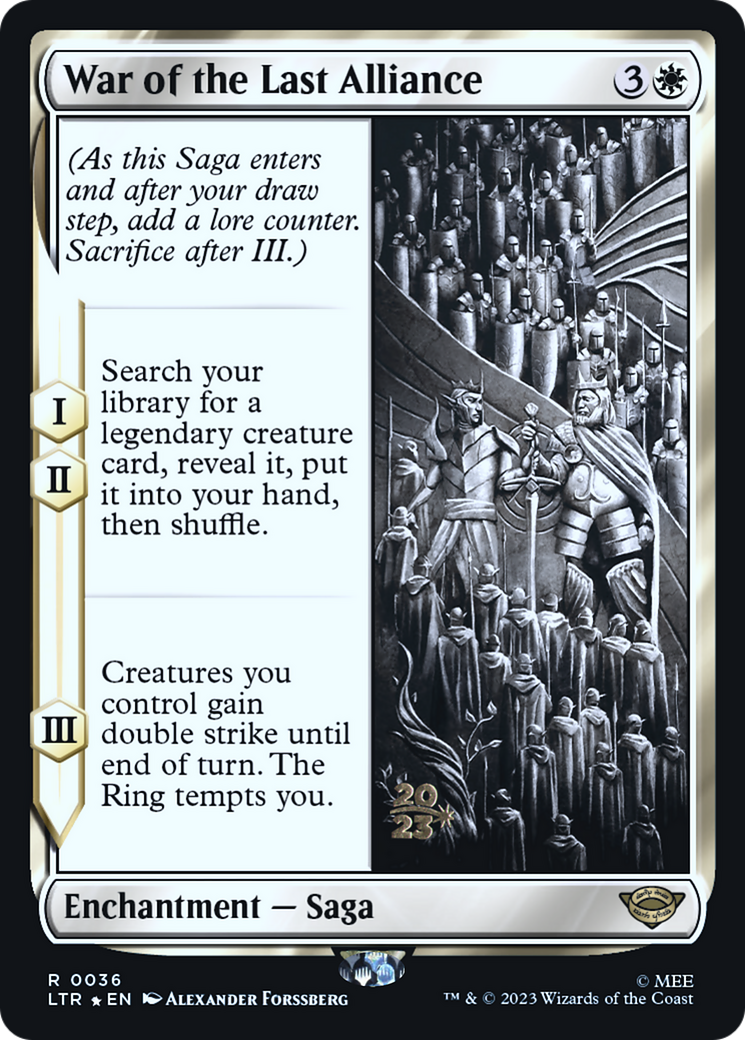 War of the Last Alliance (PRE-036) - Tales of Middle-earth Promos Foil