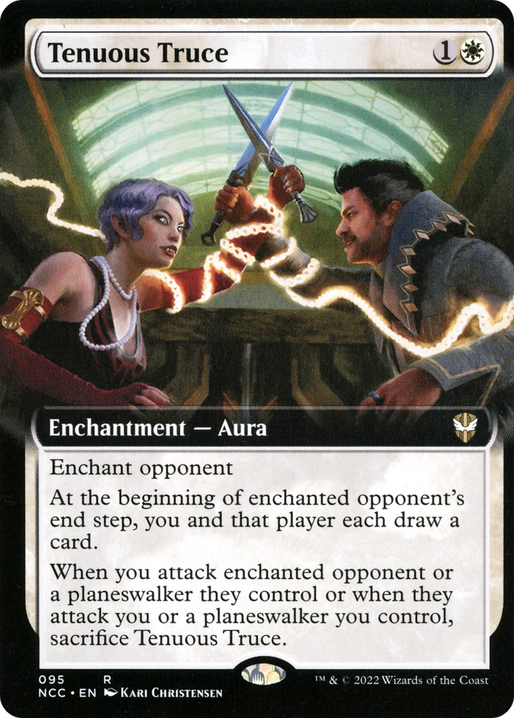 Tenuous Truce (Extended Art) (NCC-095) - New Capenna Commander: (Extended Art) Foil