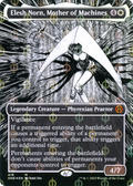 Elesh Norn, Mother of Machines (Borderless) (Step-and-Compleat Foil) (ONE-419) - Phyrexia: All Will Be One: (Showcase) Foil