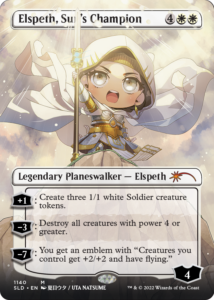 Elspeth, Sun's Champion (Borderless) (SLD-1140) - Secret Lair Drop