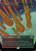 Stomping Ground (Borderless) (Galaxy Foil) (UNF-531) - Unfinity Foil