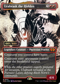 Urabrask the Hidden (Serial Numbered) (MUL-153) - Multiverse Legends: (Showcase) (Borderless) Foil