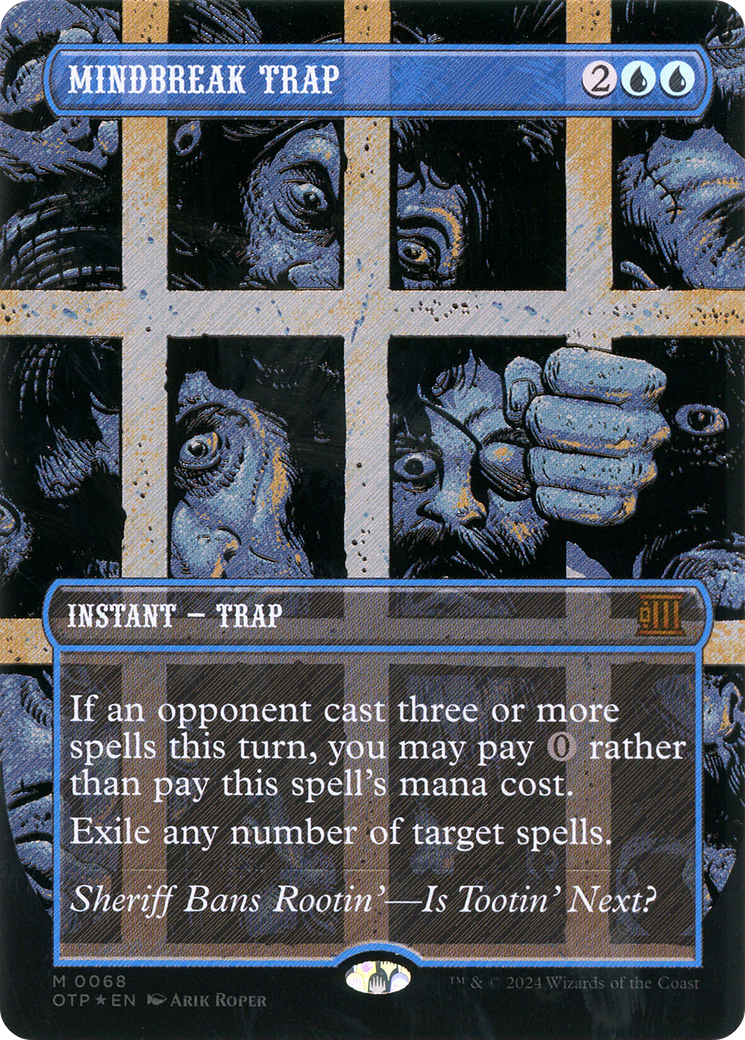Mindbreak Trap (Textured Foil) (OTP-068) - Breaking News (Borderless) Foil