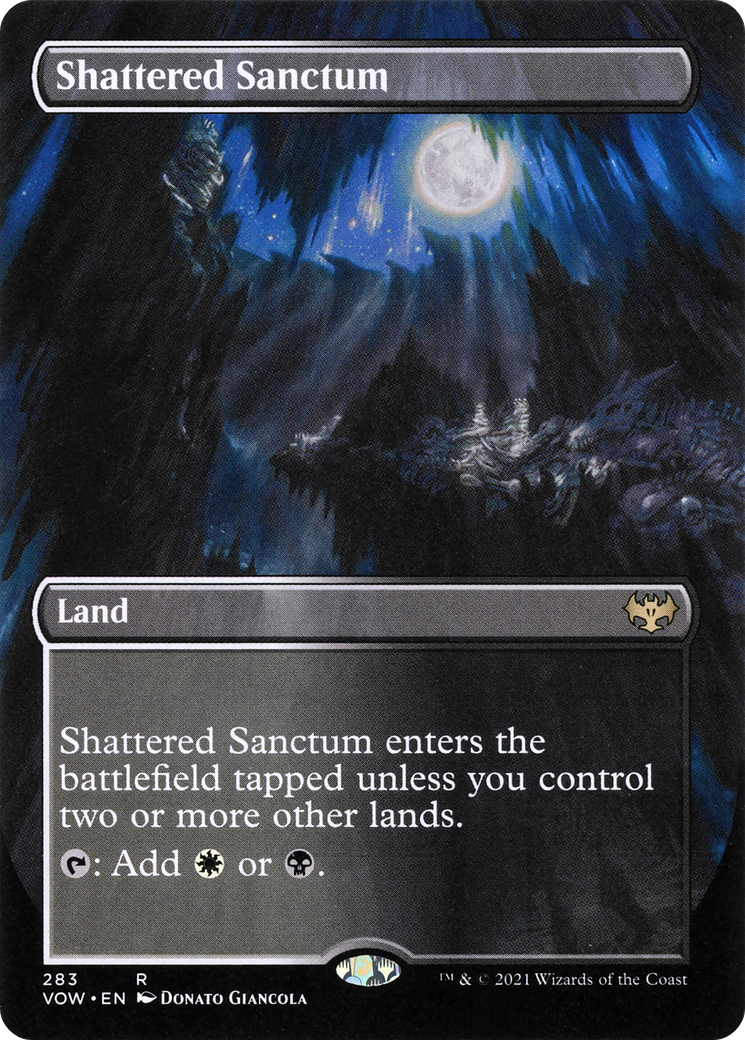 Shattered Sanctum (Borderless) (VOW-283) - Innistrad: Crimson Vow Foil