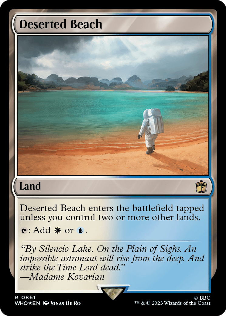 Deserted Beach (Surge Foil) (WHO-861) - Doctor Who Foil