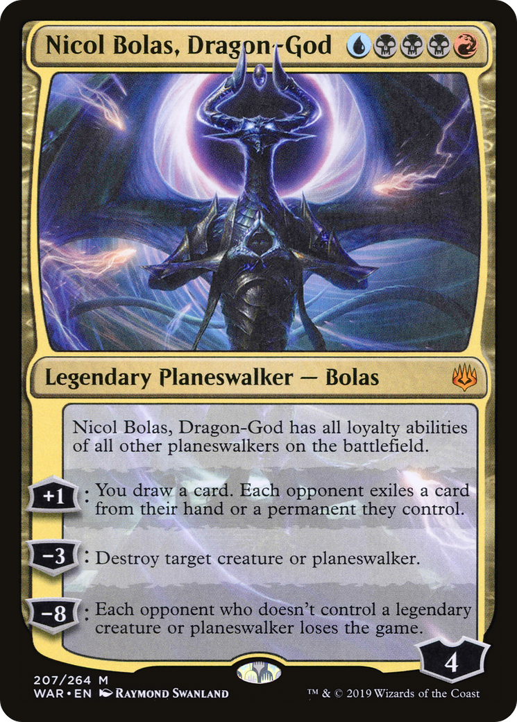 Nicol Bolas, Dragon-God (WAR-207) - War of the Spark Foil