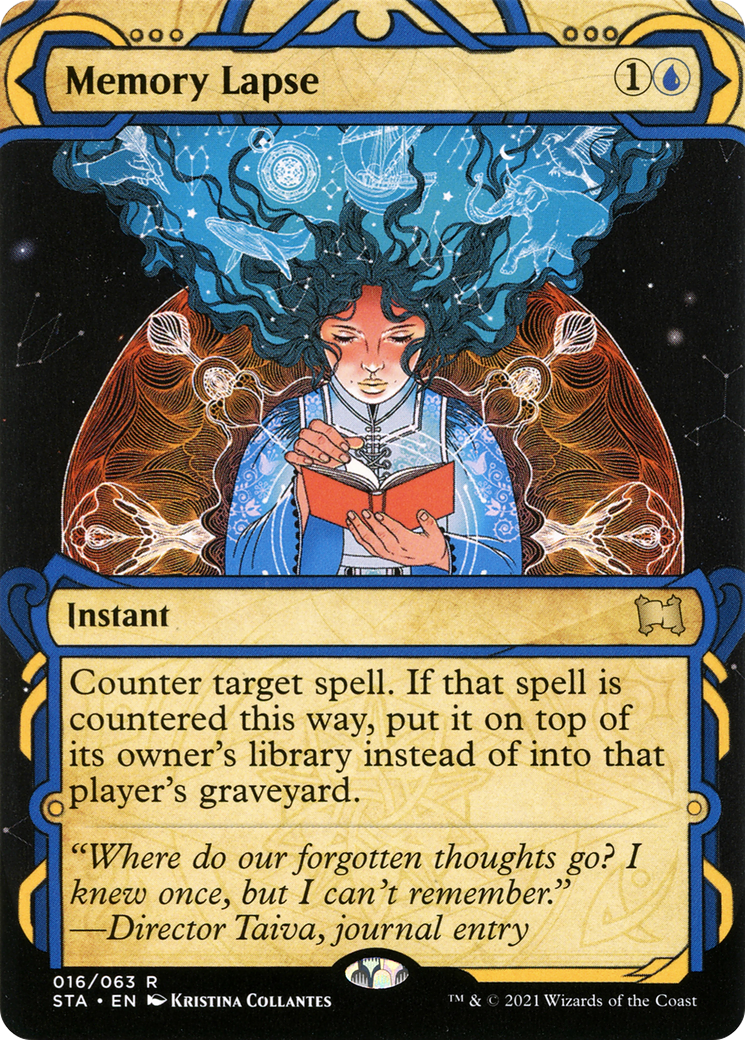 Memory Lapse (STA-016) - Strixhaven Mystical Archive: (Showcase) (Borderless)