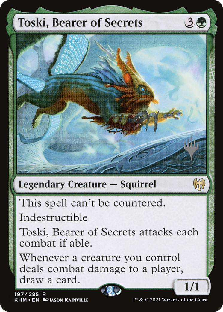 Toski, Bearer of Secrets (PPKHM-197) - Kaldheim Promos Foil