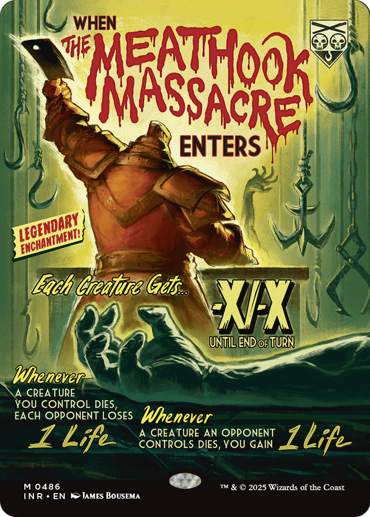 The Meathook Massacre (Showcase) (INR-486) - Innistrad Remastered: (Showcase, enchantment) (Borderless) Foil