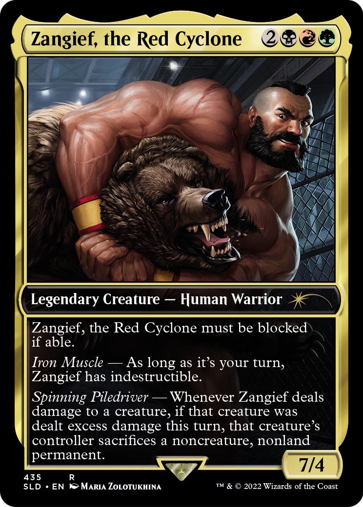 Zangief, the Red Cyclone (SLD-435) - Secret Lair Drop / Zangief, the Red Cyclone
