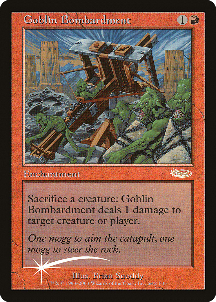Goblin Bombardment (FNM-) - Friday Night Magic 2003 Foil
