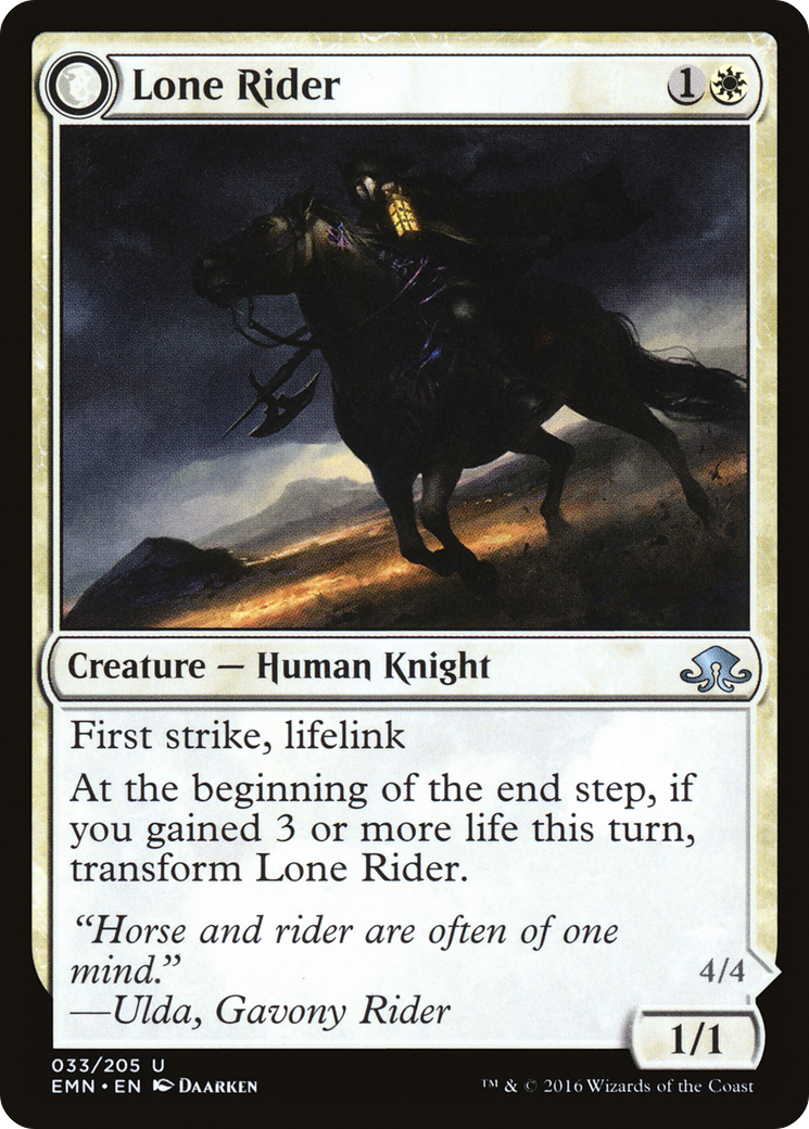 Lone Rider (EMN-033) - Eldritch Moon: (mooneldrazidfc)