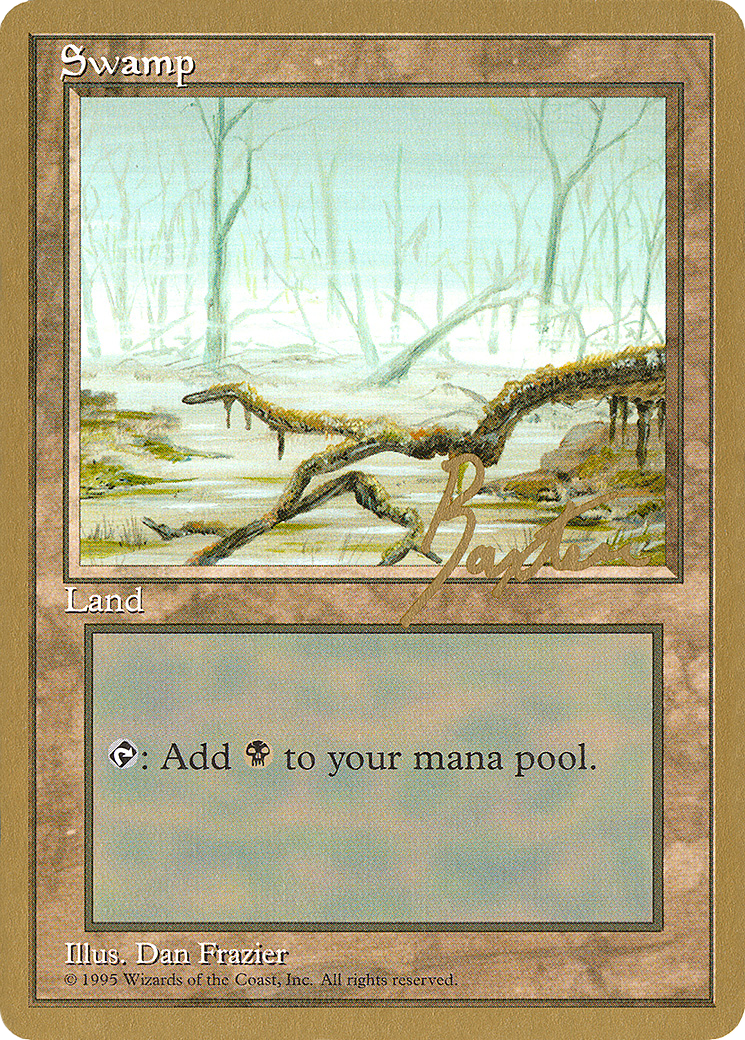 Swamp (C) - 1996 George Baxter (4ED) (WCD-) - Pro Tour Collector Set