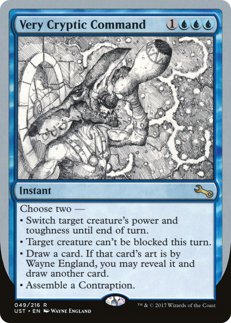 Very Cryptic Command (A) (UST-49A) - Unstable Foil