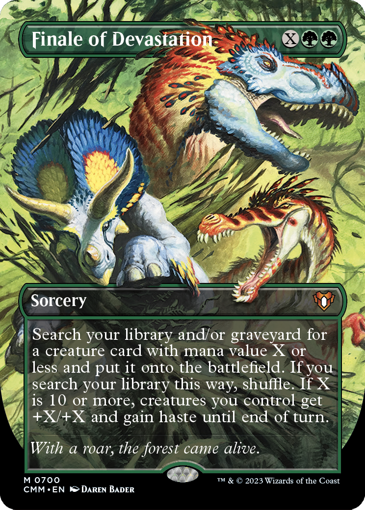 Finale of Devastation (Borderless) (CMM-700) - Commander Masters Foil