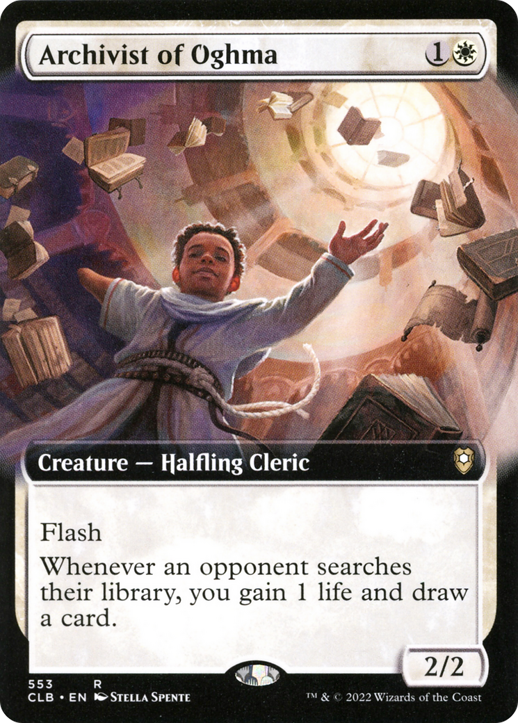 Archivist of Oghma (Extended Art) (CLB-553) - Commander Legends: Battle for Baldur's Gate: (Extended Art)