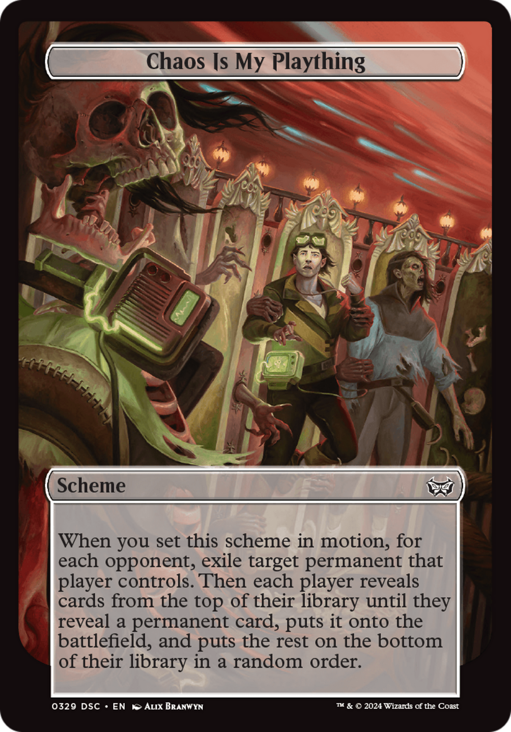 Chaos is My Plaything (Full Art) (A:DSC-329) - Duskmourn: House of Horror Commander