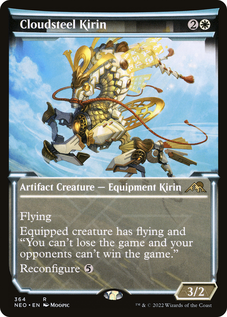 Cloudsteel Kirin (Showcase) (NEO-364) - Kamigawa: Neon Dynasty: (Showcase)