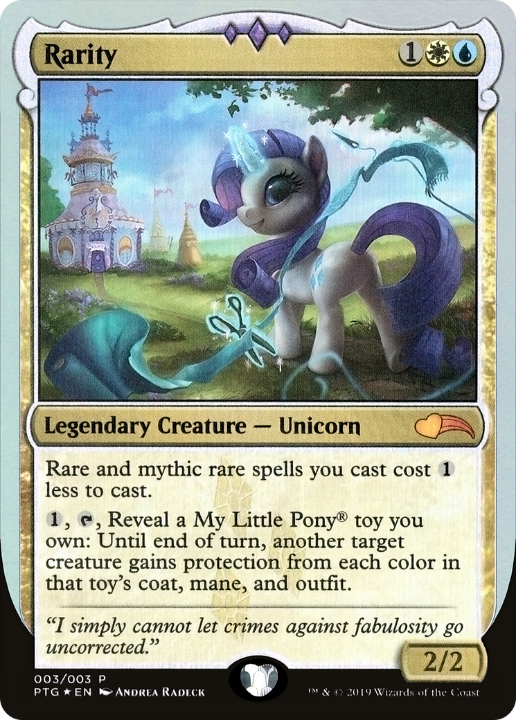 Rarity (PTG-003) - Ponies: The Galloping Foil