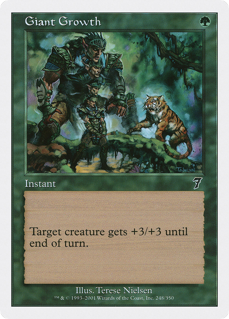 Giant Growth (7ED-248) - 7th Edition Foil