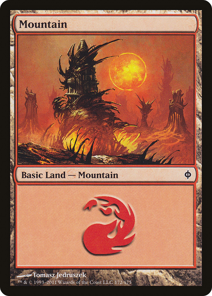Mountain (172) (NPH-172) - New Phyrexia Foil