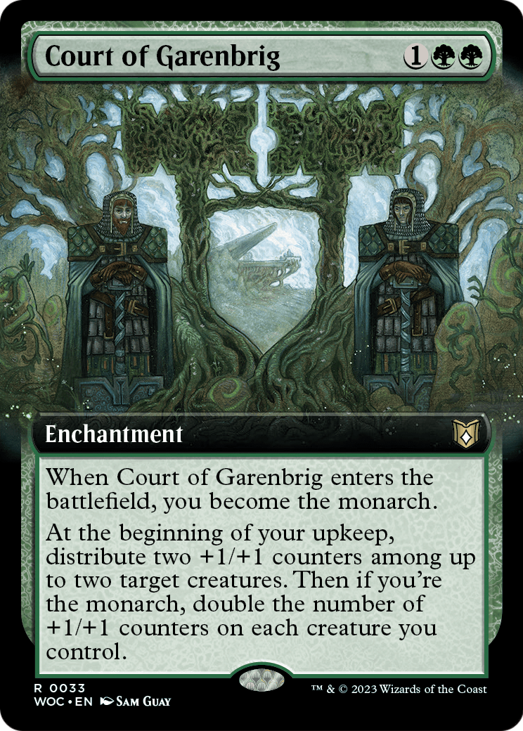 Court of Garenbrig (Extended Art) (WOC-033) - Wilds of Eldraine Commander: (Extended Art)