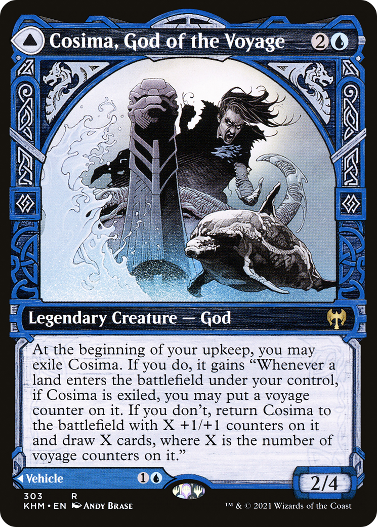 Cosima, God of the Voyage (Showcase) (KHM-303) - Kaldheim: (Showcase) Foil