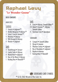Raphael Levy Decklist (WCD-RL0B) - World Championship Decks 2002