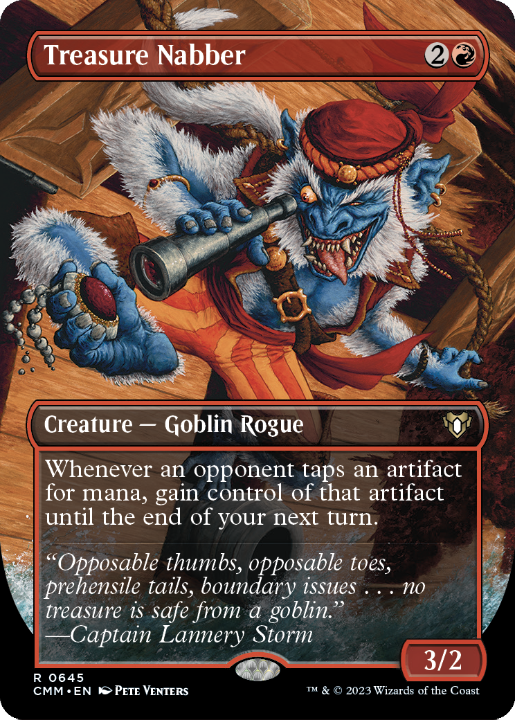 Treasure Nabber (Borderless) (CMM-645) - Commander Masters Foil