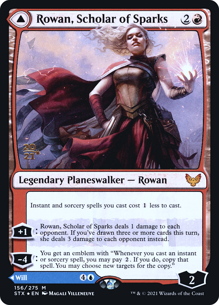 Rowan, Scholar of Sparks (PRE-156S) - Strixhaven: School of Mages Promos Foil