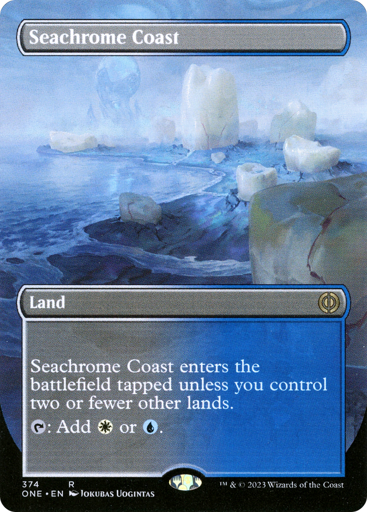 Seachrome Coast (Borderless) (ONE-374) - Phyrexia: All Will Be One