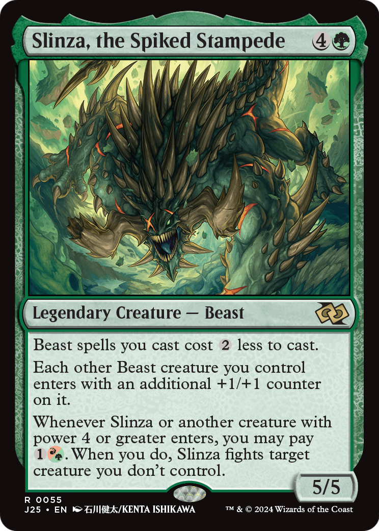 Slinza, the Spiked Stampede (Anime) (J25-055) - Foundations Jumpstart