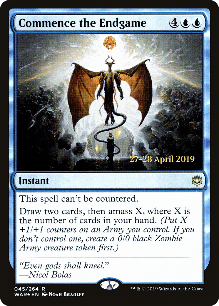 Commence the Endgame (PRE-45S) - War of the Spark Promos Foil